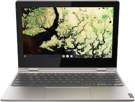 Lenovo - C340 2-in-1 11.6" Touch-Screen Chromebook - Intel Celeron - 4GB Memory - 32GB eMMC Flash Memory - Platinum Gray - Front_Zoom