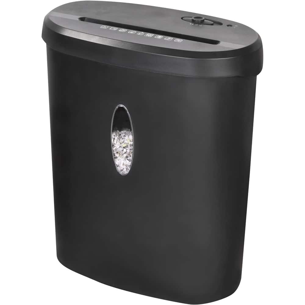 Front. Sentinel - 10-Sheet Microcut Paper Shredder - Black.