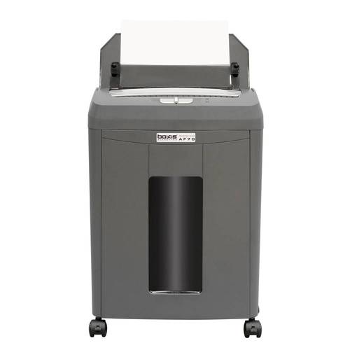 Boxis - AutoShred 70-Sheet Microcut CreditCard/Paper Shredder - Charcoal gray