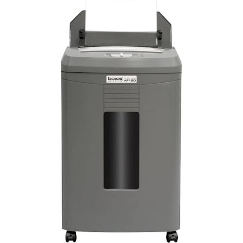 Boxis - AutoShred 120-Sheet Microcut CreditCard/Paper Shredder - Charcoal gray