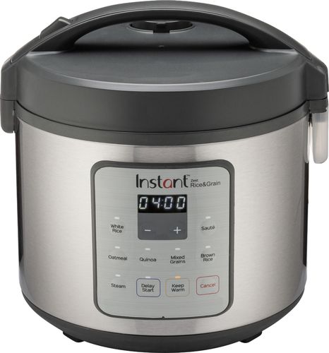 Instant - Zest 20 Cup Rice and Grain Cooker - Stainless Steel/Silver