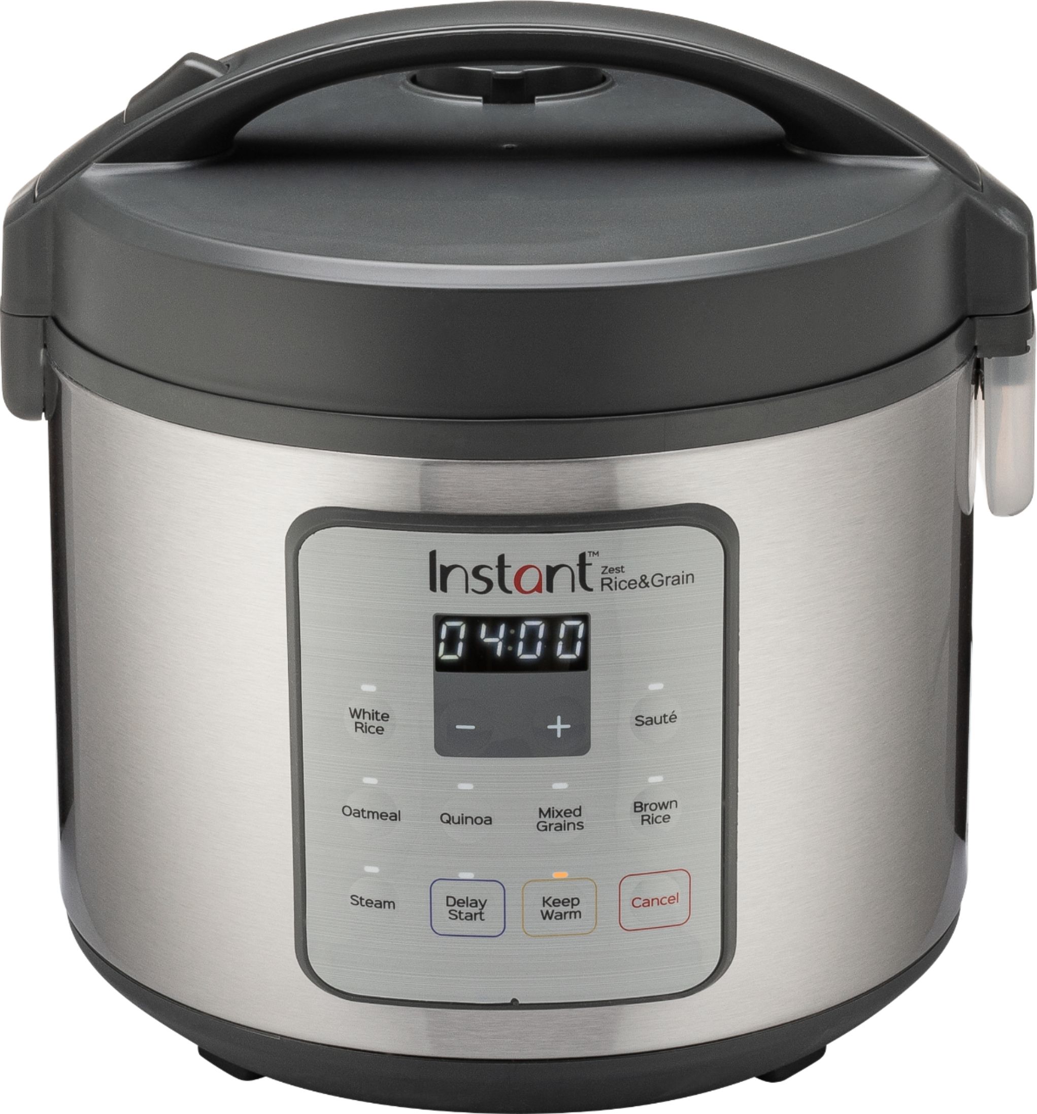 Angle View: Instant - Zest 20 Cup Rice and Grain Cooker - Stainless Steel/Silver