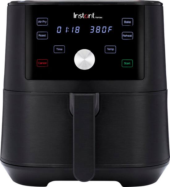 Instant Pot 6 Quart Vortex 4 in 1 Air Fryer Oven Black 140 3001 01