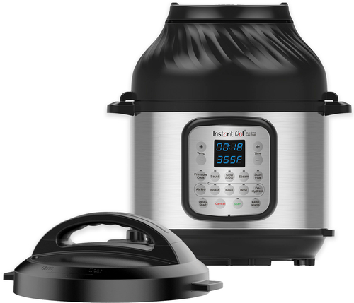 Instant Pot 8qt Duo Crisp Combo Pressure Cooker Air Fryer, Silver