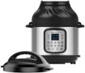 Angle. Instant Pot - 8 Quart Duo Crisp 11-in-1 Electric Pressure Cooker with Air Fryer - Stainless Steel/Silver.
