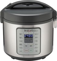 Instant - Zest Plus 20 cup Rice and Grain Cooker - Stainless Steel/Silver - Front_Zoom