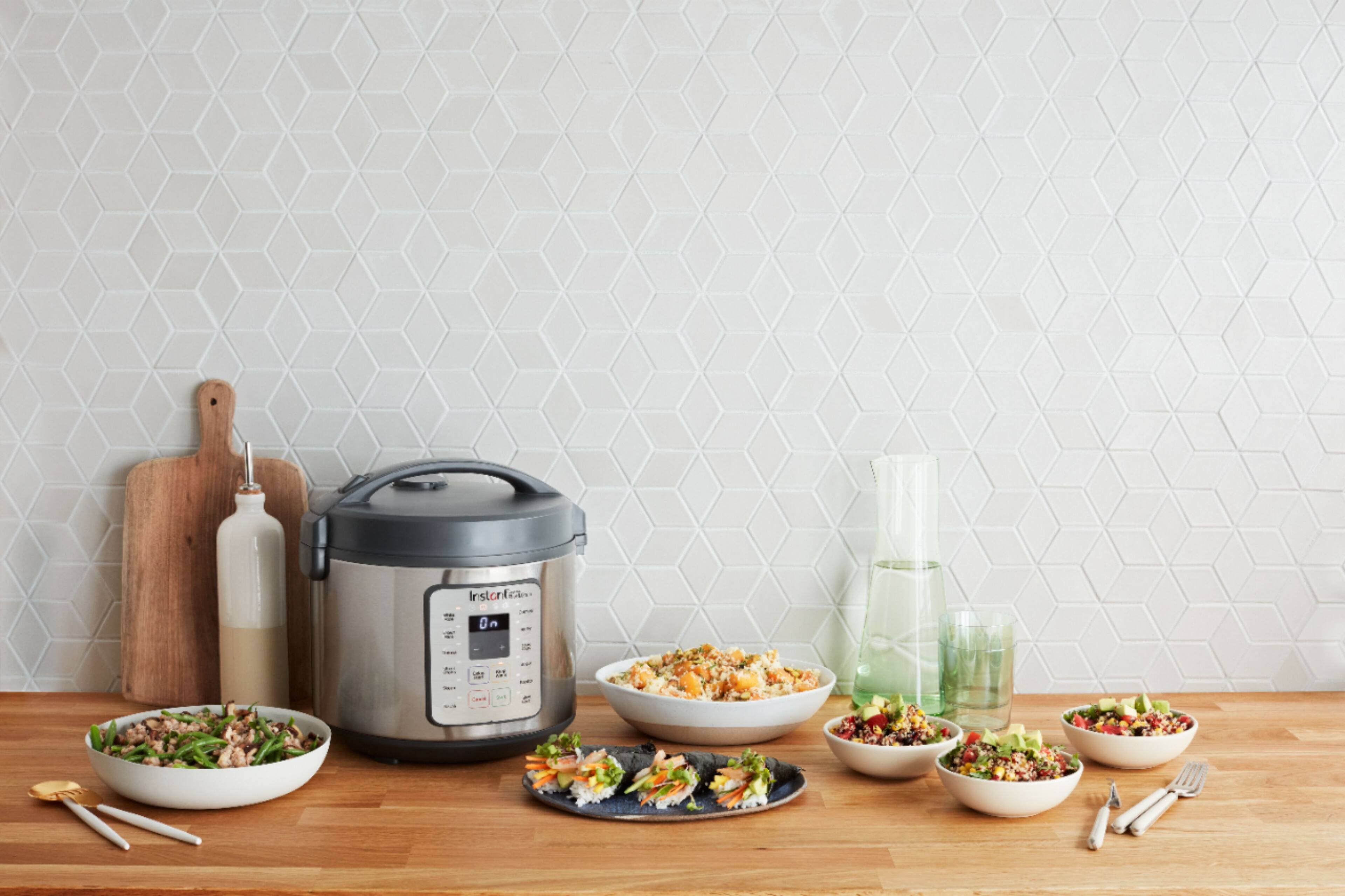 Alt View 14. Instant Pot - Zest Plus 20 cup Rice and Grain Cooker - Stainless Steel/Silver.