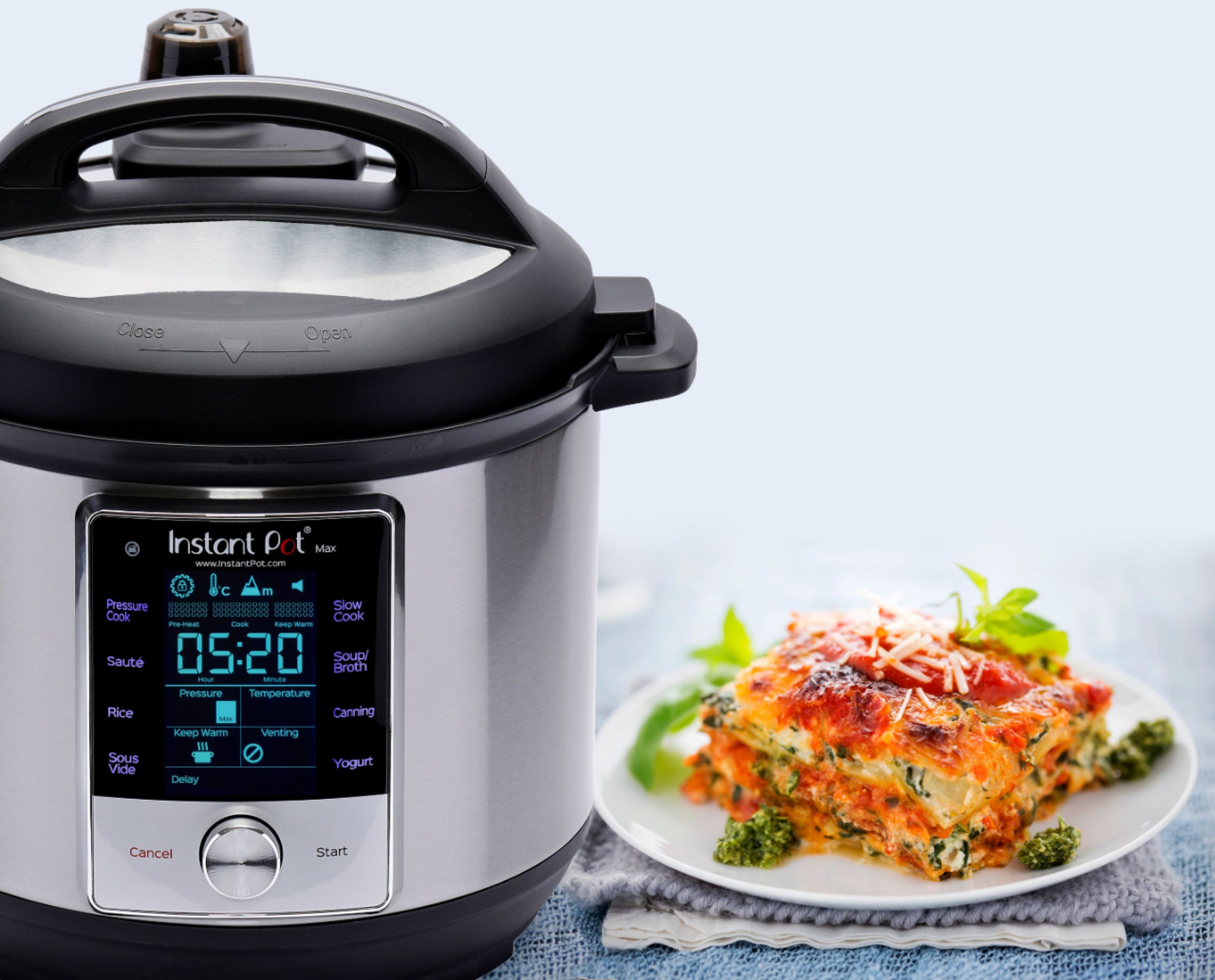 Instant Pot 6 qt. Duo Plus Stainless Steel Electric Pressure Cooker  112-0156-01 - The Home Depot