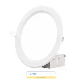 Infibrite - 6 In. Ultra-Thin Recessed LED Downlight 12W 1050LM Soft Wet Rated, Triac Dimmable 12-Pack - White