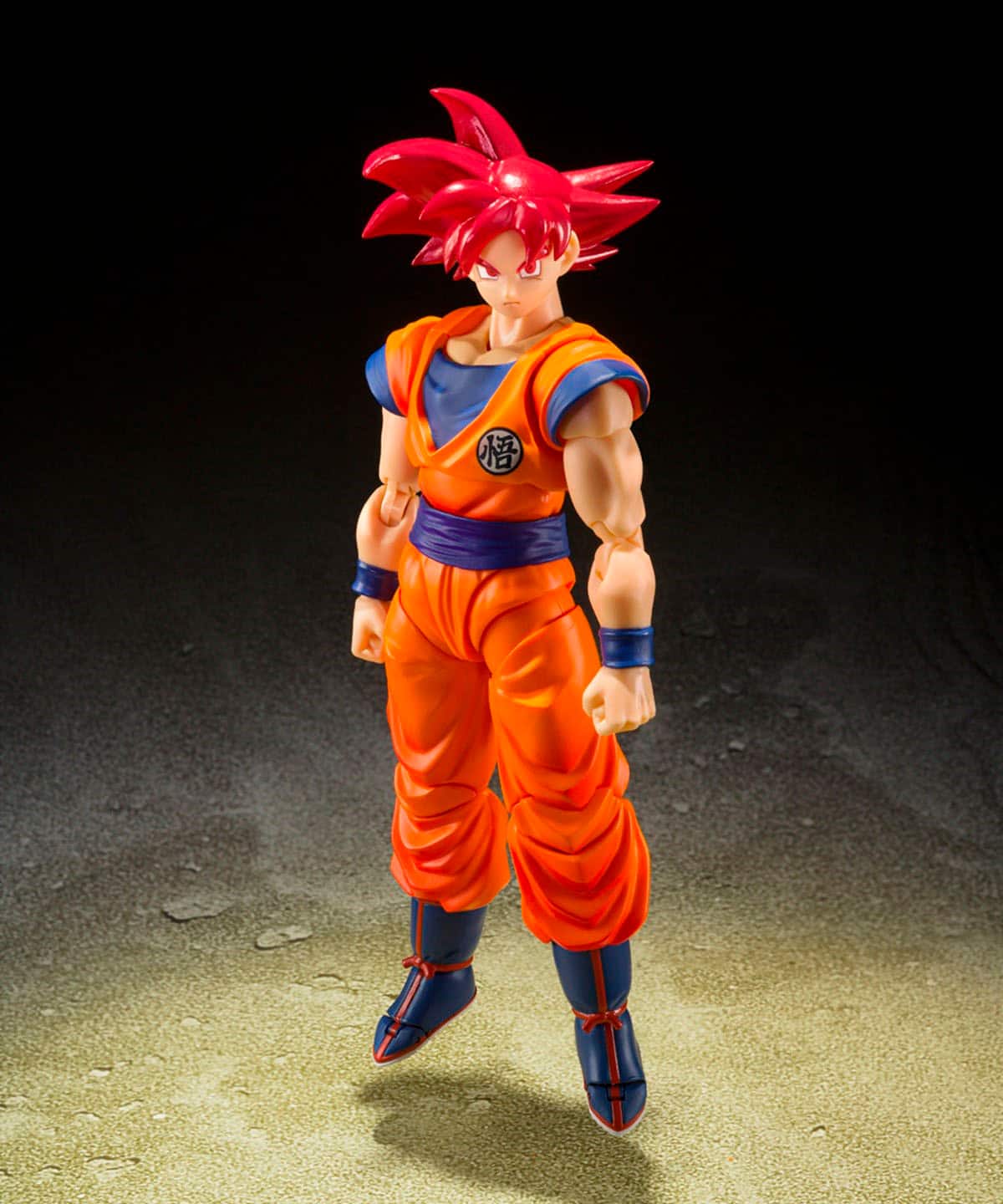 Alt View 17. Bandai - S.H. Figuarts - Super Saiyan God Son Goku - Saiyan God of Virtue 5.5" Figure.