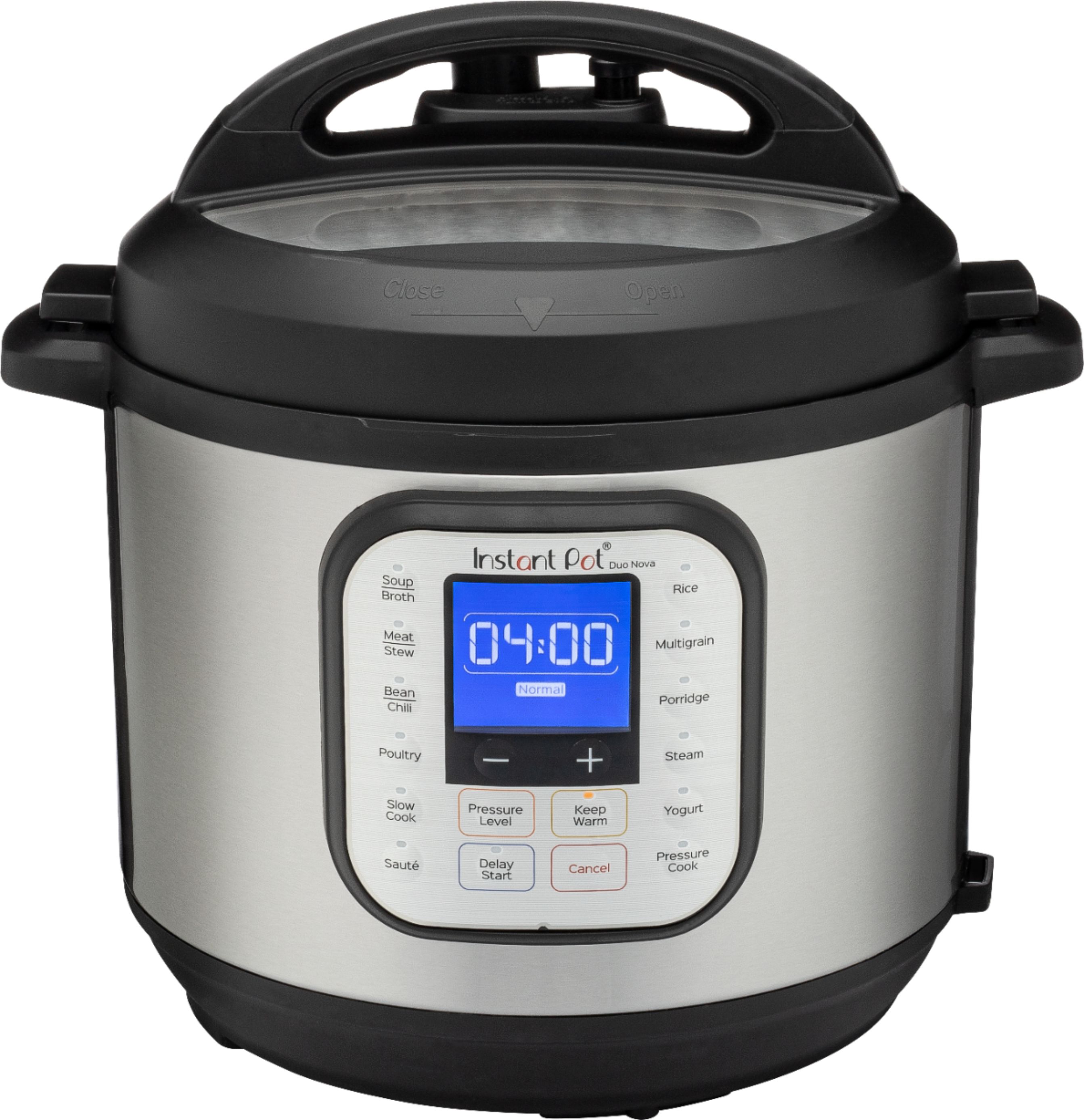 Best Buy: Instant Pot Duo Nova 6-Quart 7-in-1, One-Touch Multi-Cooker  Silver 112-0079-01