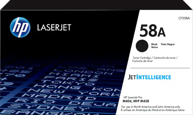 Front. HP - 58A Standard Capacity Toner Cartridge - Black.