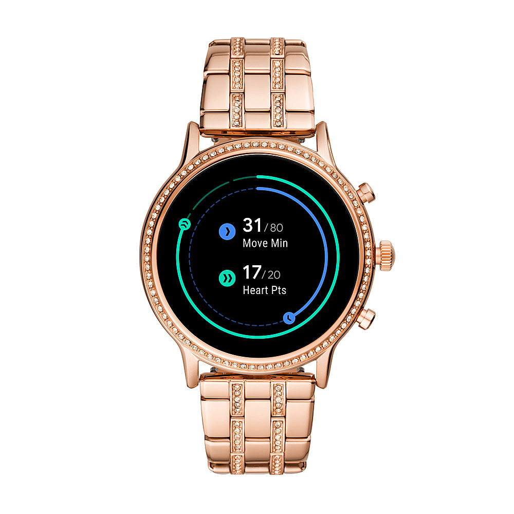 Fossil Gen 5 Smartwatch 44mm Stainless Steel Rose Gold with Rose Gold ...