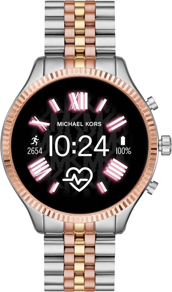 michael kors rose gold and silver watch