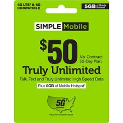 Simple Mobile - $50 Prepaid Payment Code [Digital] - Front_Zoom