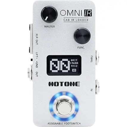 Front. Hotone - Omni IR Impulse Response Cabinet Simulator Guitar Pedal - White.