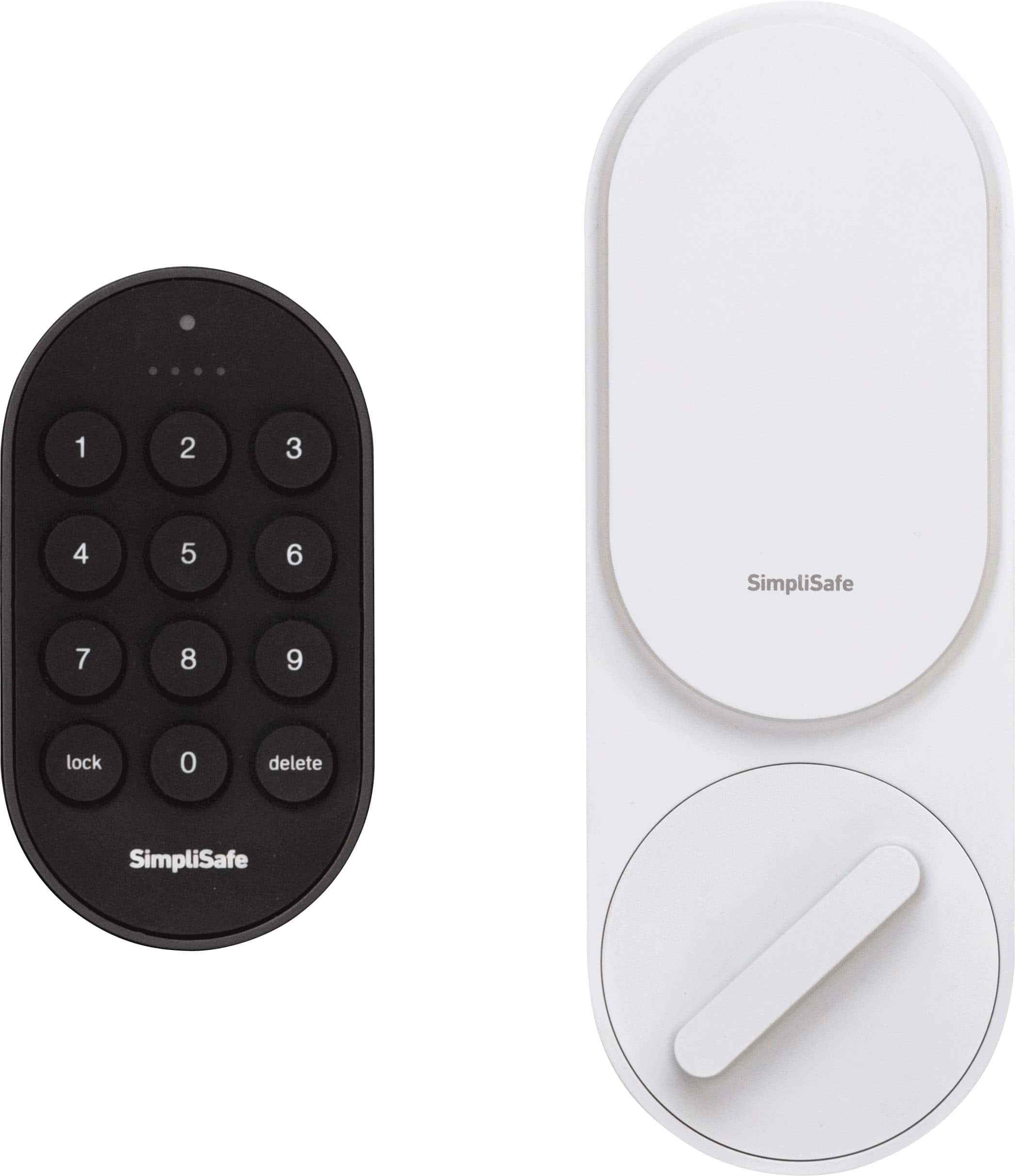 Front. SimpliSafe - Smart Lock - Compatible with Gen 3 home security system - White.