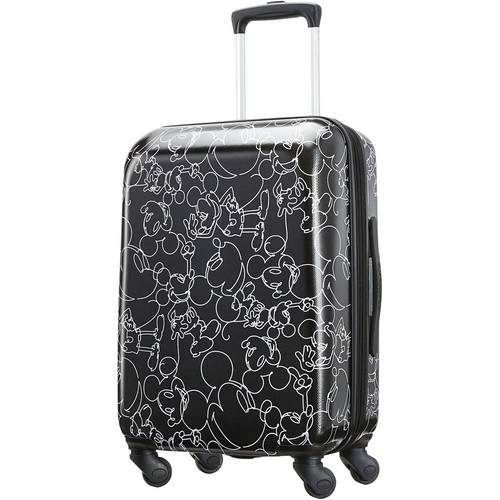 American Tourister Disney Hardside Luggage with Spinner Wheels, Mickey Mouse Scribbler Multi-Face, Carry-On 21-Inch