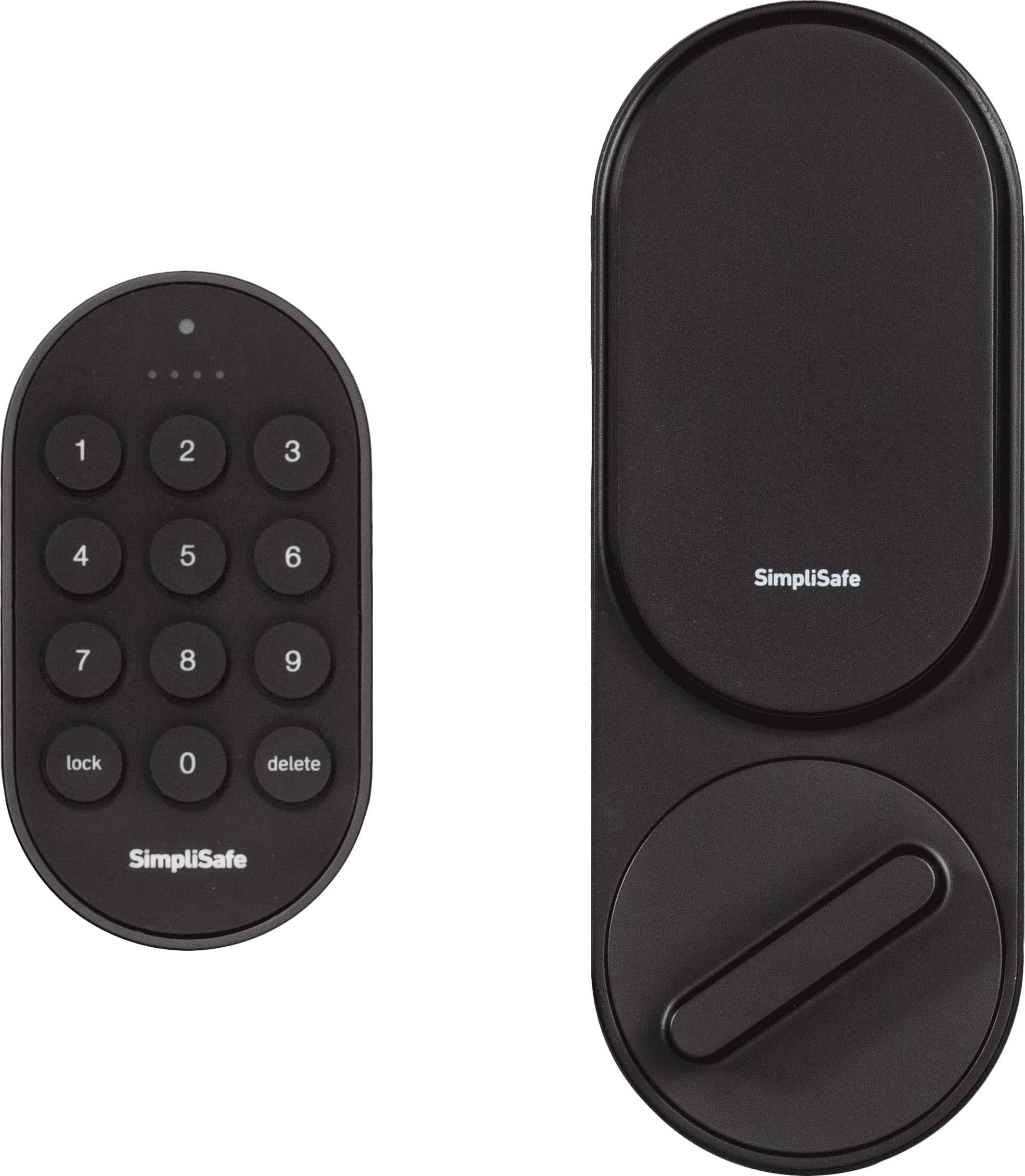 Front. SimpliSafe - Smart Lock - Compatible with Gen 3 home security system - Black.