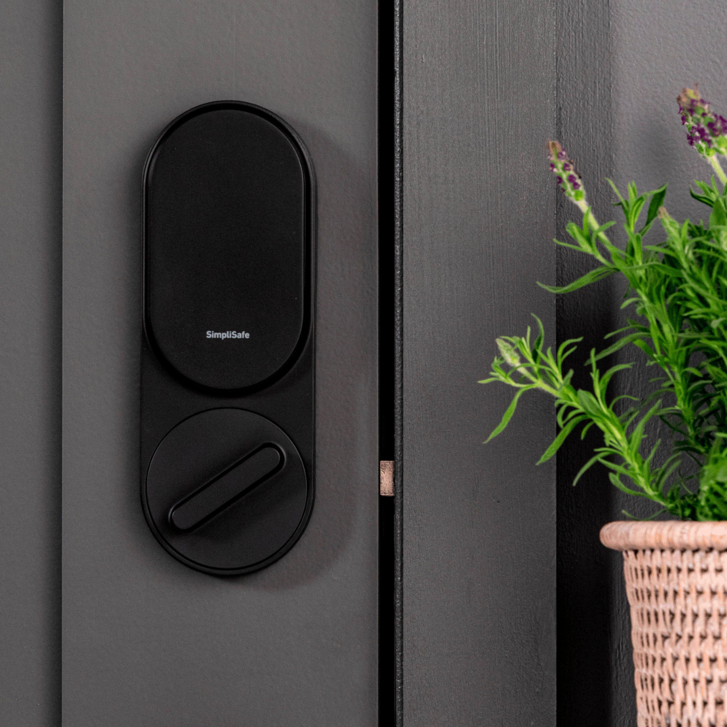 SimpliSafe Smart Door Lock and PIN Pad Black Home Security 