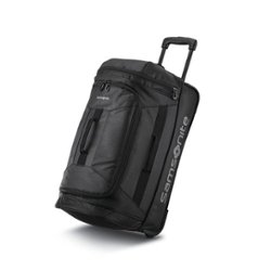 Samsonite - Andante 2 22" Wheeled Duffel Bag - Black - Front_Zoom