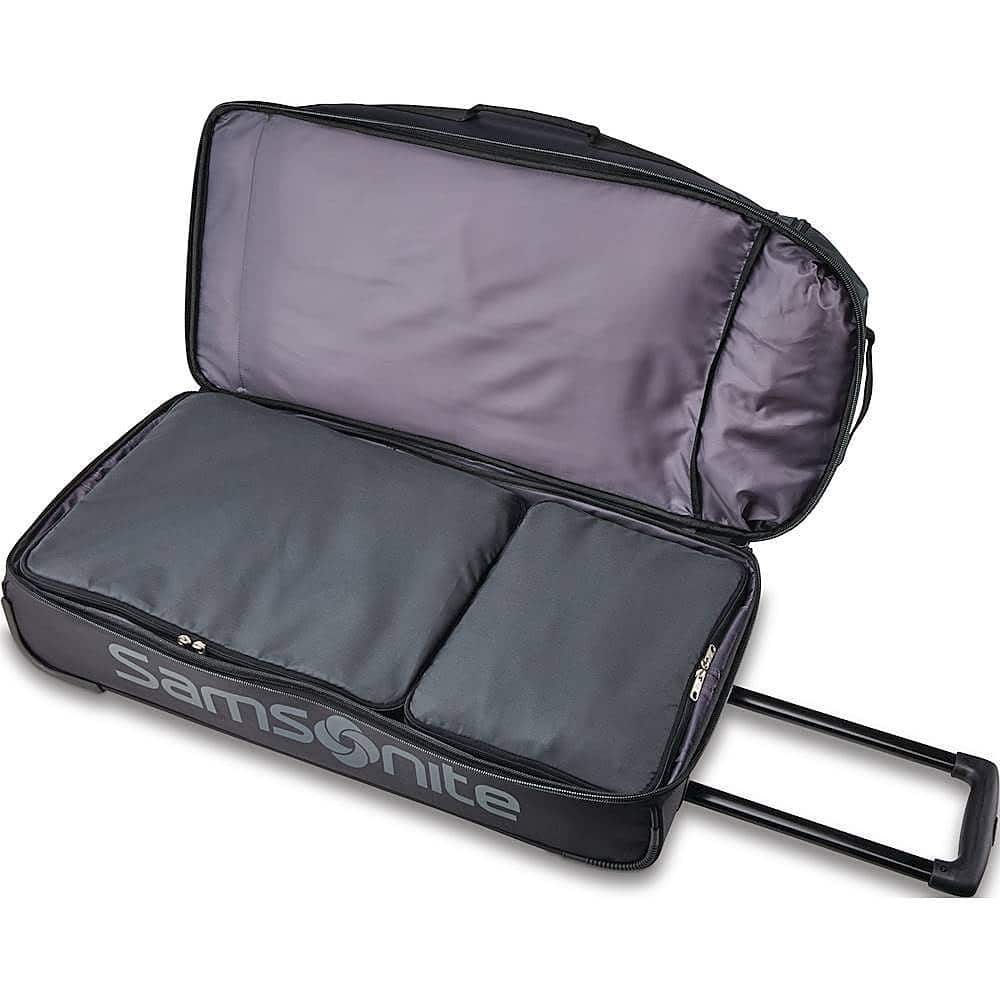 Alt View 17. Samsonite - Andante 2 23" Wheeled Duffel Bag - Black/River Rock.