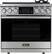Front. Dacor - Contemporary 4.8 Cu. Ft. Freestanding Dual Fuel Four Part Pure Convection Range with Steam-Assist Oven, Natural Gas - Silver Stainless Steel.