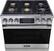 Alt View 11. Dacor - Contemporary 4.8 Cu. Ft. Freestanding Dual Fuel Four Part Pure Convection Range with Steam-Assist Oven, Natural Gas - Silver Stainless Steel.