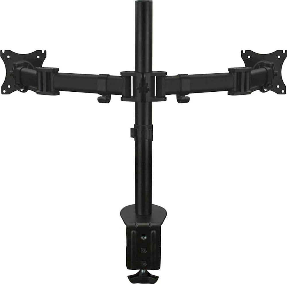 Alt View 11. Mount-It! - Full Motion Dual Monitor Desk Mount Up to 27" - Black.