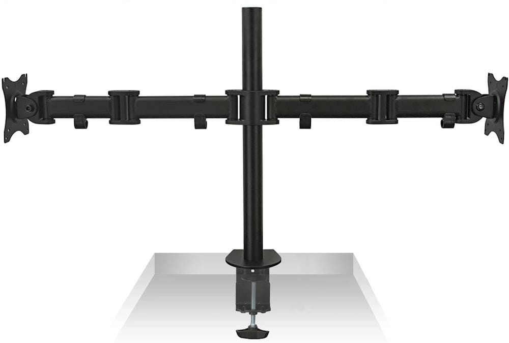 Alt View 13. Mount-It! - Full Motion Dual Monitor Desk Mount Up to 27" - Black.