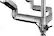 Alt View 13. Mount-It! - Triple Monitor Desk Mount - Silver.