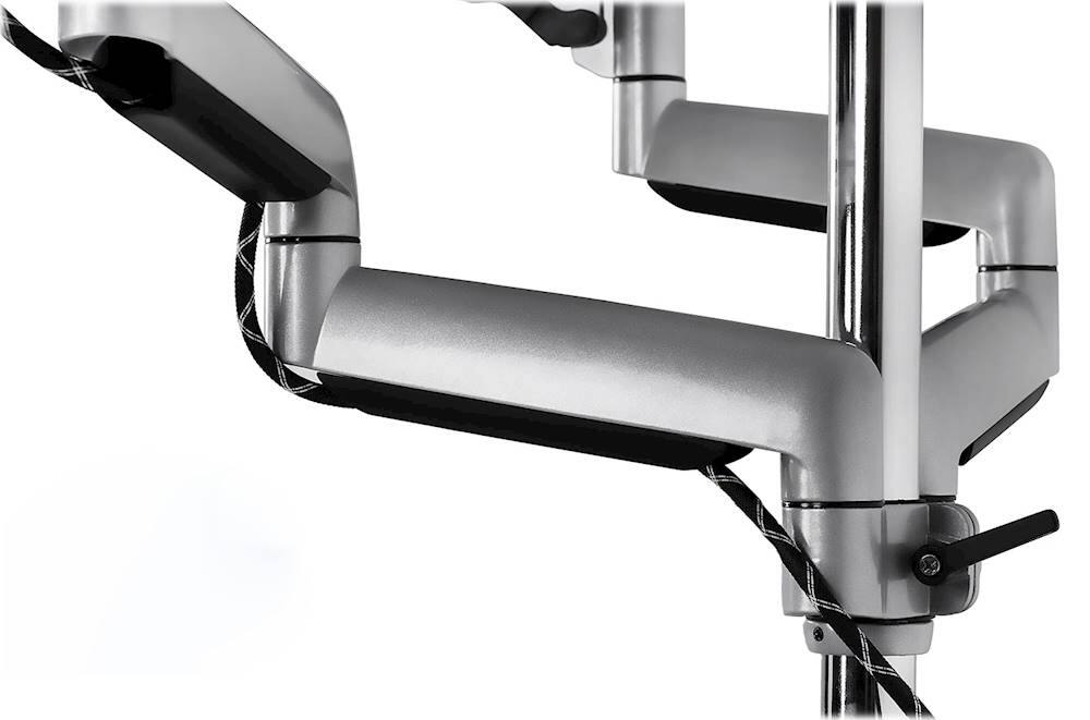 Alt View 13. Mount-It! - Triple Monitor Desk Mount - Silver.