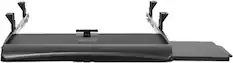 Front. Mount-It! - Under-Desk Keyboard Drawer with Mouse Platform - Black.