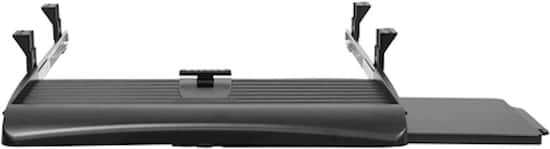 Mount It Under Desk Keyboard Drawer with Mouse Platform Black
