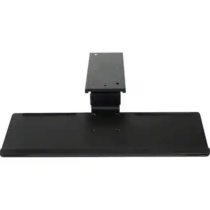 Front. Mount-It! - Ergonomic Under-Desk Keyboard Tray - Slate Black.