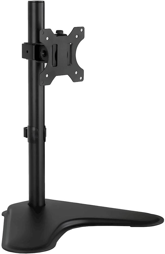 Angle View: Mount-It! - Single Monitor Desk Stand - Black