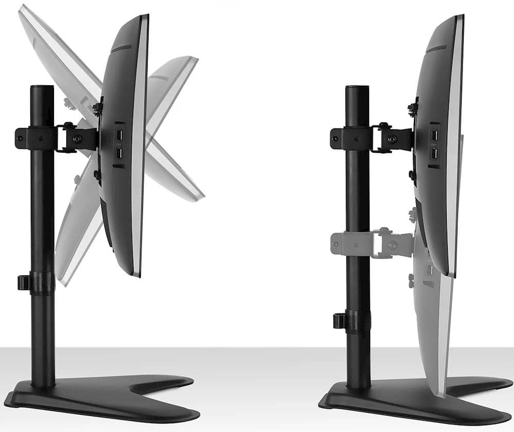 Alt View 14. Mount-It! - Full Motion Monitor Stand up to 32" - Black.