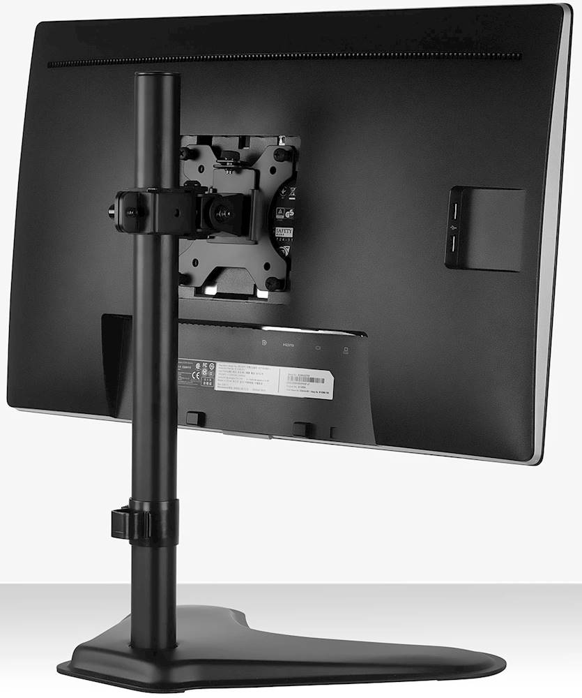 Mount-It! Single Monitor Desk Stand Black MI-1757 - Best Buy