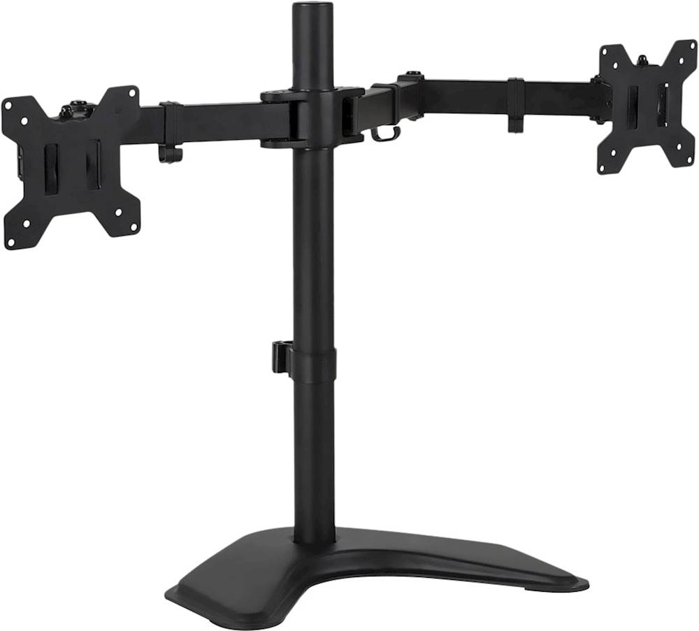 Mount It Dual Monitor Desk Stand Black, Desktop Mount For 2 Monitors