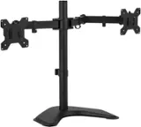 Angle. Mount-It! - Dual Monitor Desk Stand up to 32" - Black.