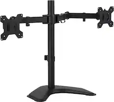 Angle. Mount-It! - Dual Monitor Desk Stand up to 32" - Black.