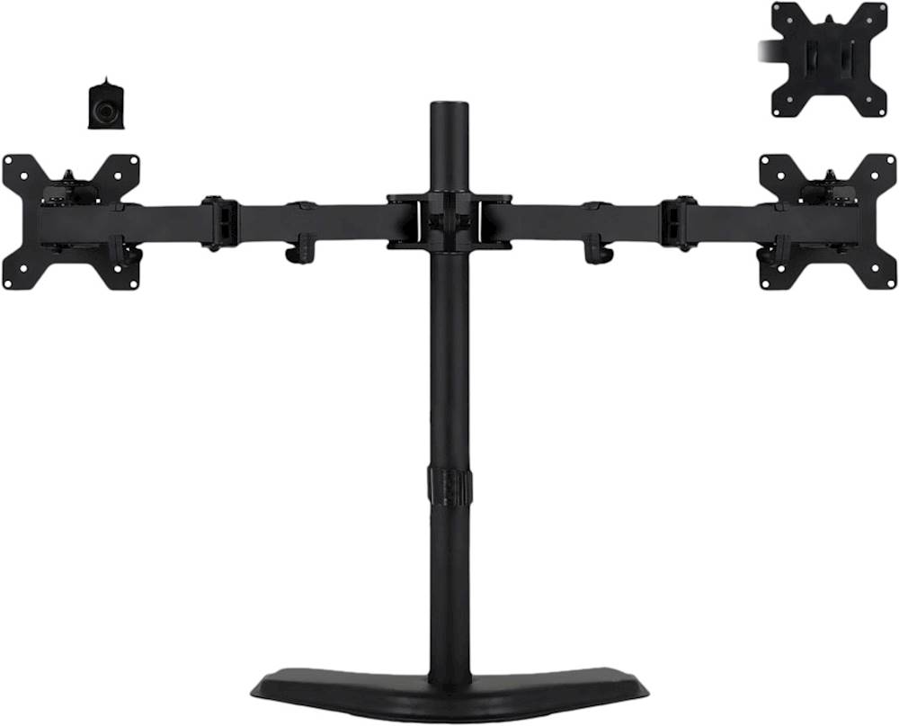 Dual Monitor Desk Mount Stand Heavy Duty Fully Adjustable Arms Mount-It 