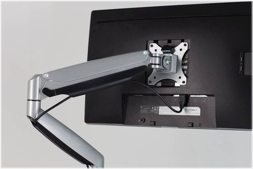 Alt View 18. Mount-It! - Single Monitor Mount With Gas Spring Arm - Silver.