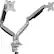 Angle. Mount-It! - Dual Monitor Desk Mount With Gas Spring Arms Up to 32" - Silver.