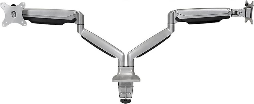 Mount-It! Full Motion Dual Monitor Desk Mount With Gas Spring Arms Silver  MI-1772 - Best Buy