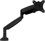 Front. Mount-It! - Single Monitor Arm Desk Mount - Black.