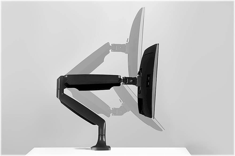 Alt View 13. Mount-It! - Single Monitor Arm Desk Mount - Black.