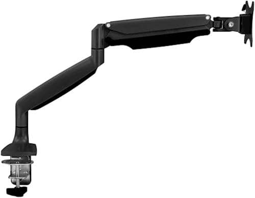 Alt View 17. Mount-It! - Single Monitor Arm Desk Mount - Black.