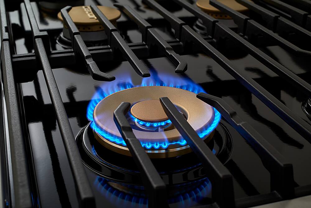 Alt View 14. Dacor - Contemporary 36" Built-In Gas Cooktop with 6 Burners with SimmerSear, Natural Gas - Graphite Stainless Steel.