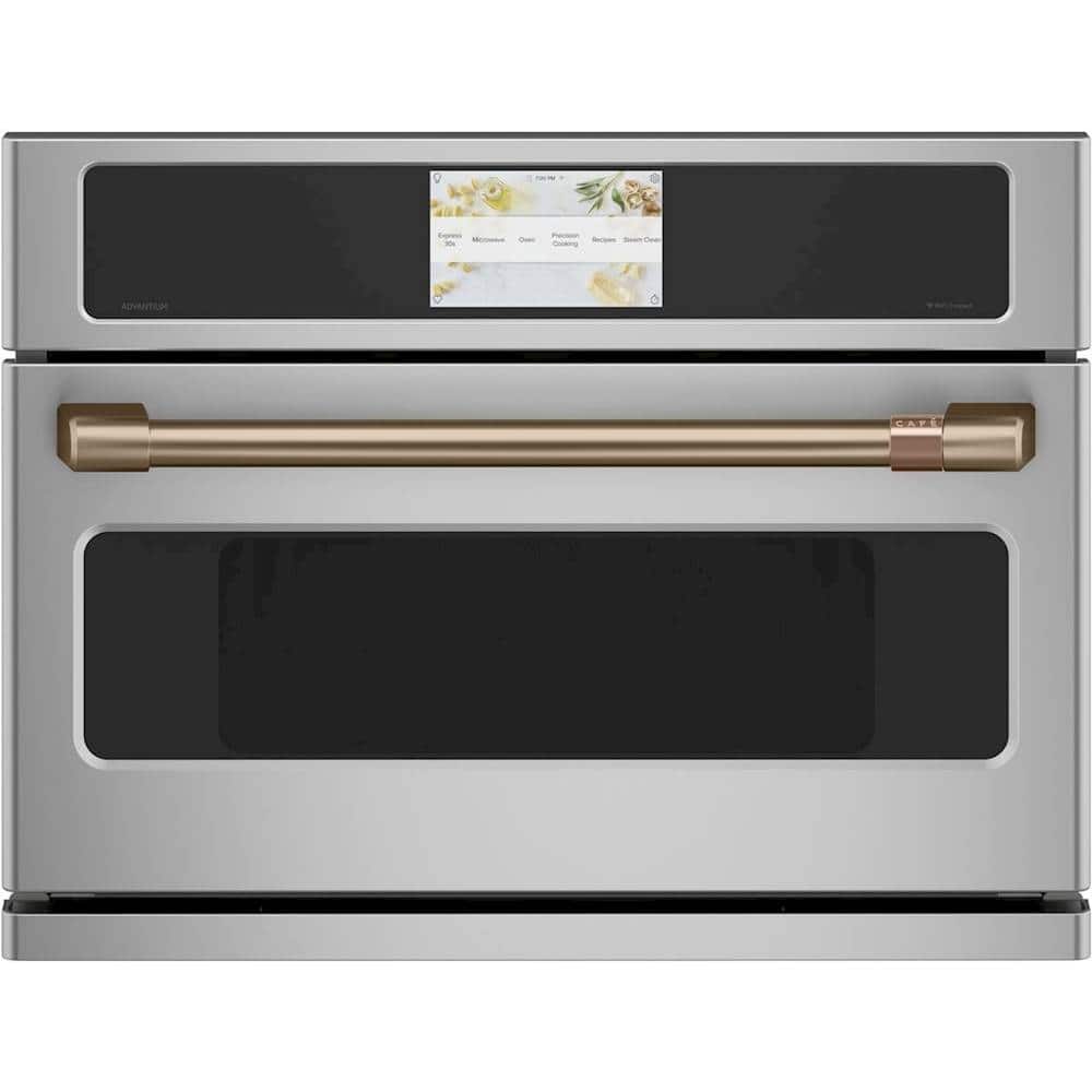 Alt View 12. Café - Pro Handle Kit for Most Café Built-In Wall or Advantium Ovens - Brushed Bronze.